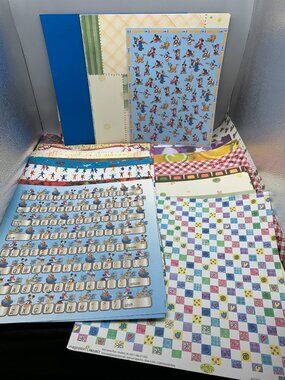 Assortment of Scrapbook Paper 100 Sheets of 12"x12"-8.5"x11"-Misc. sizes